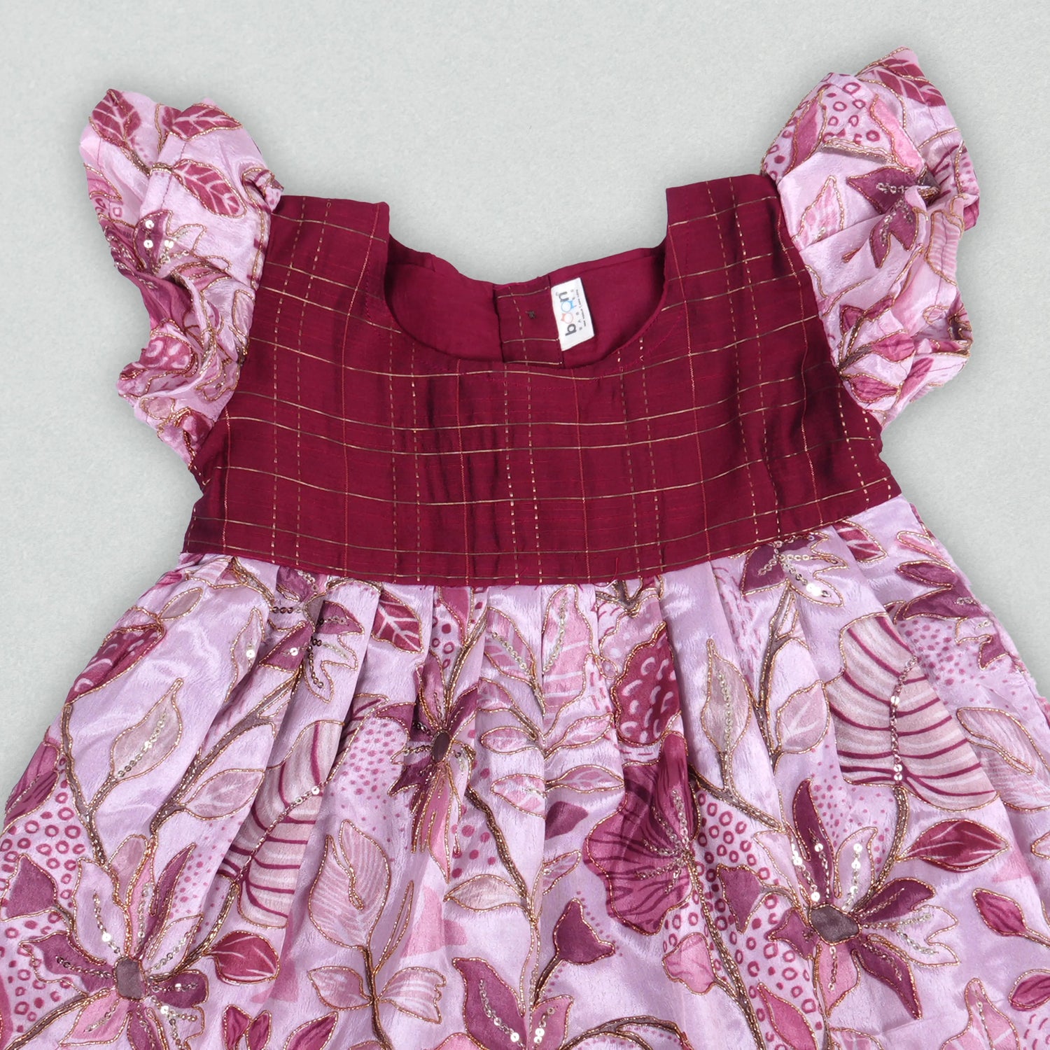 Vibrant Floral Embroidered Frock For Girls – A Splash of Joy Boon Babies