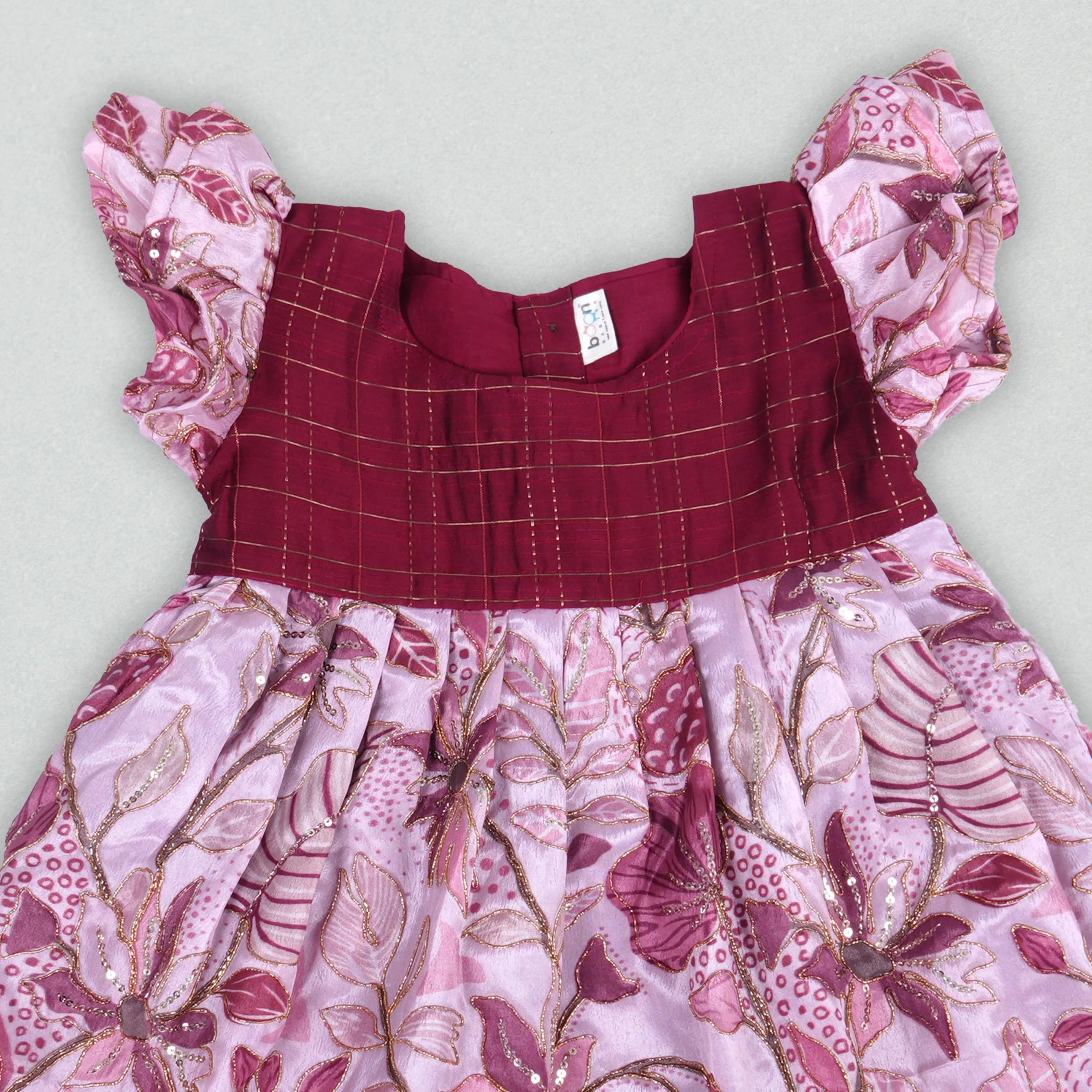 Vibrant Floral Embroidered Frock For Girls – A Splash of Joy Boon Babies