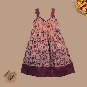 Peach & Maroon