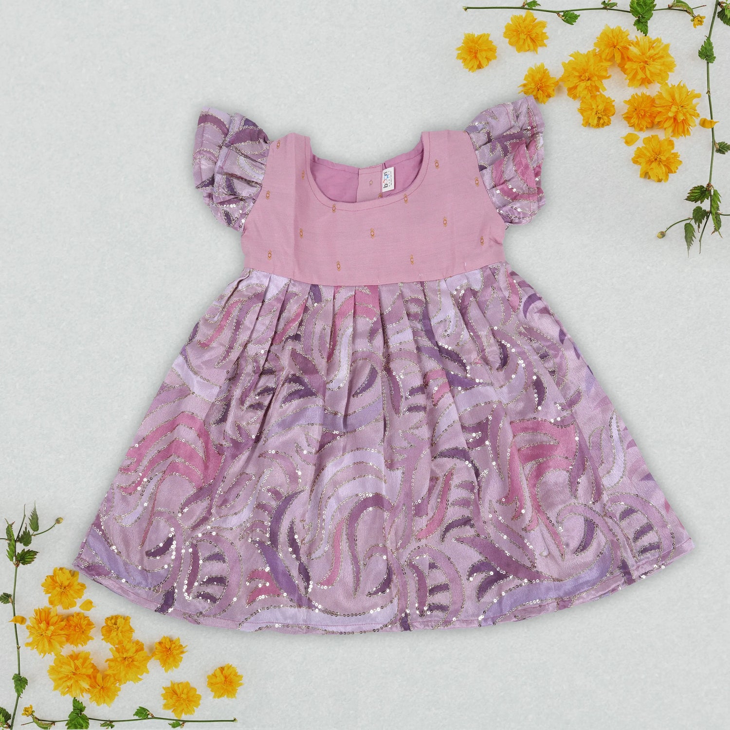 Pastel Princess Frock – Swirls of Glittering Elegance Boon Babies