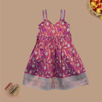 Elegant Ethnic Frock for Girls – Silk Traditional Wear Boon Babies