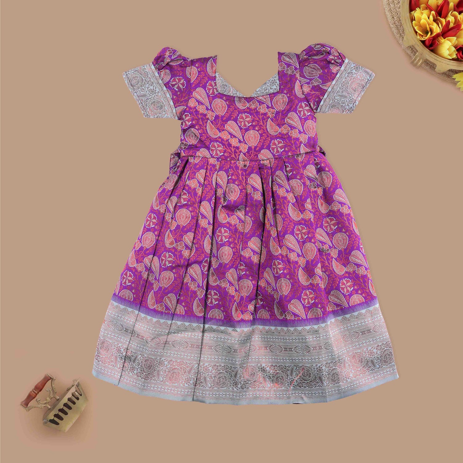 Traditional Pattu Pavadai for Girls – Festive Silk Outfit Boon Babies