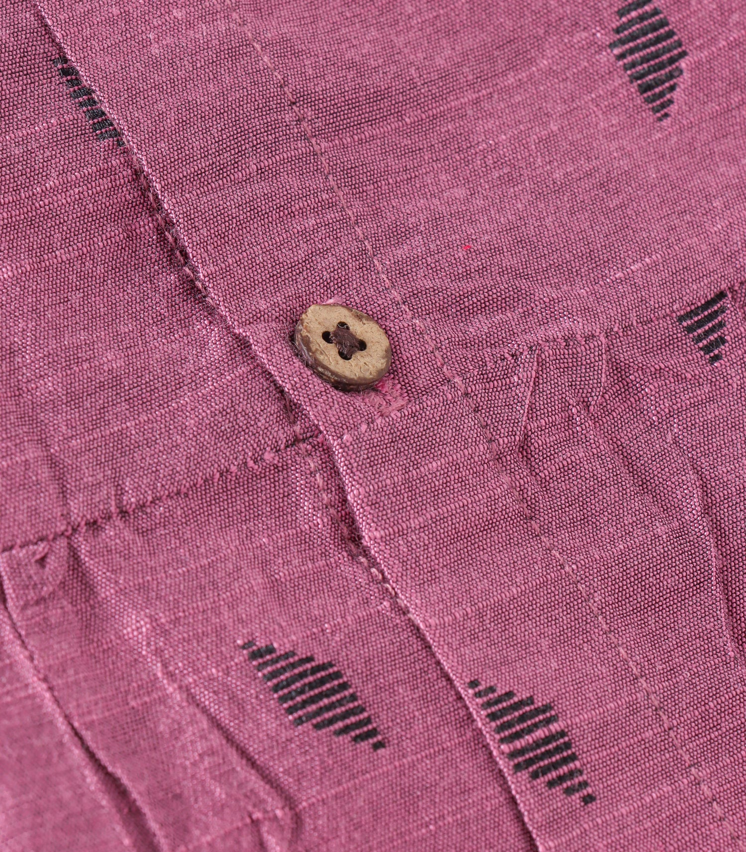 Lavender Ethnic Frill Frock with Wooden Buttons – Soft Silk Look