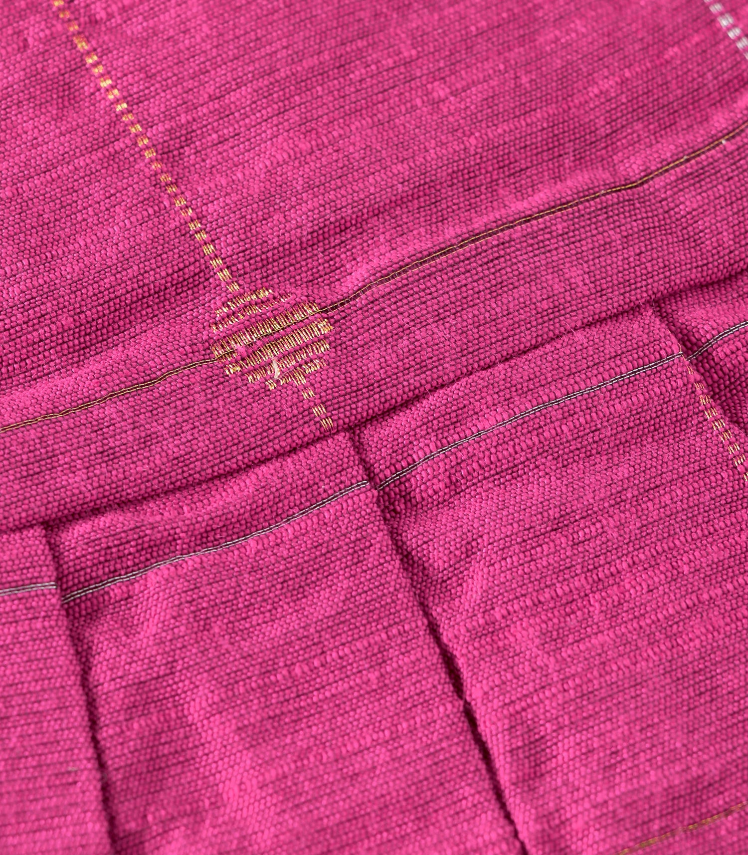 Pink Ethnic Butta Sleeveless Silk Baby Frock