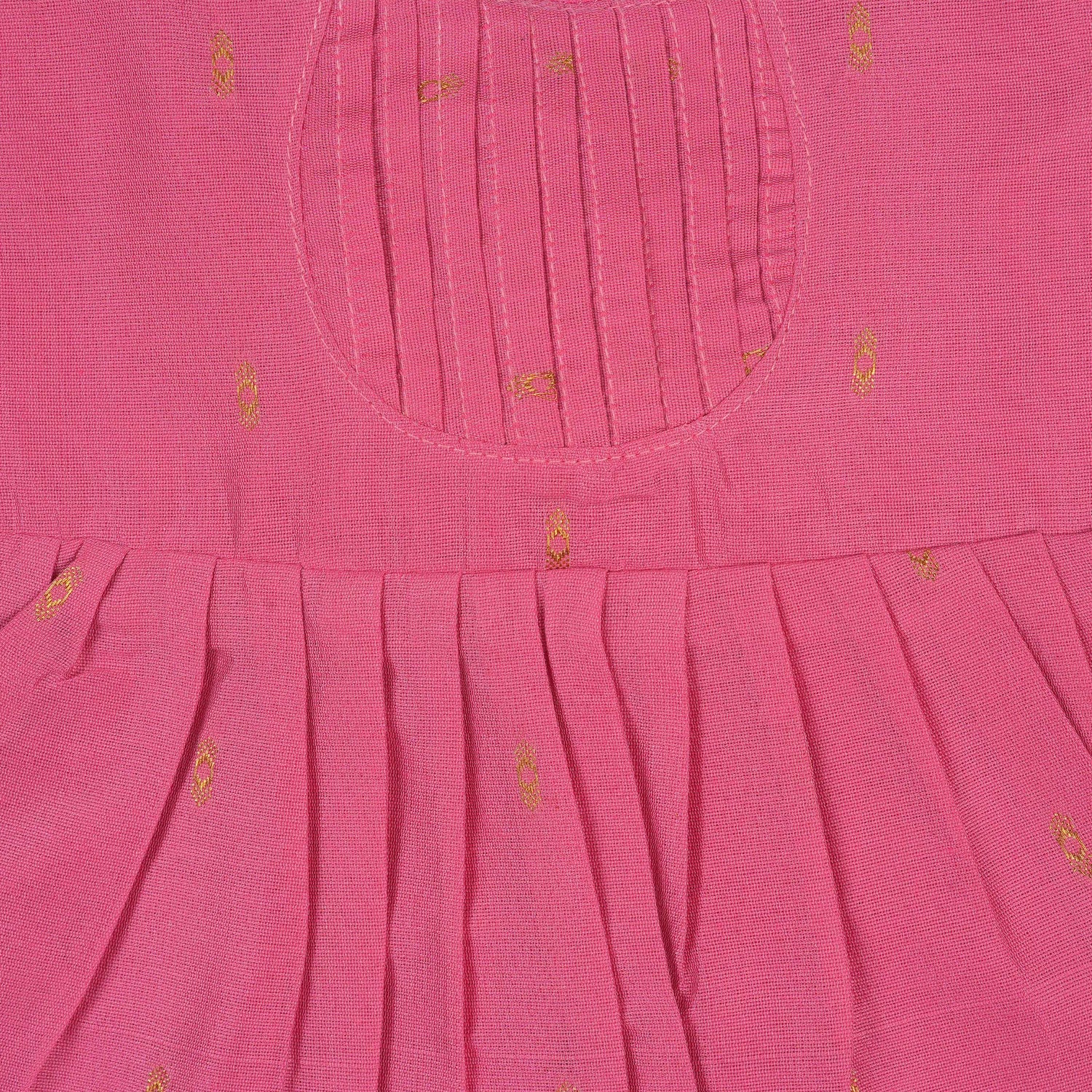 Baby Silk Knot Frock – Pink U-Line Everyday Elegance