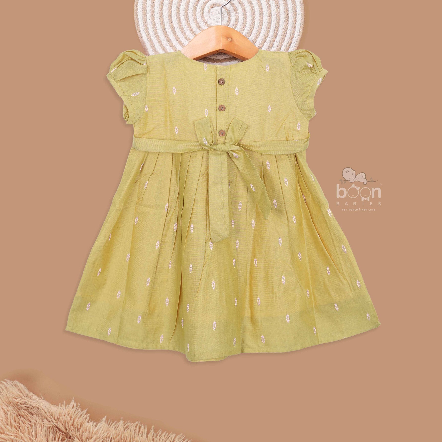 Stylish Mustard Ethnic Wear for Kids Girls