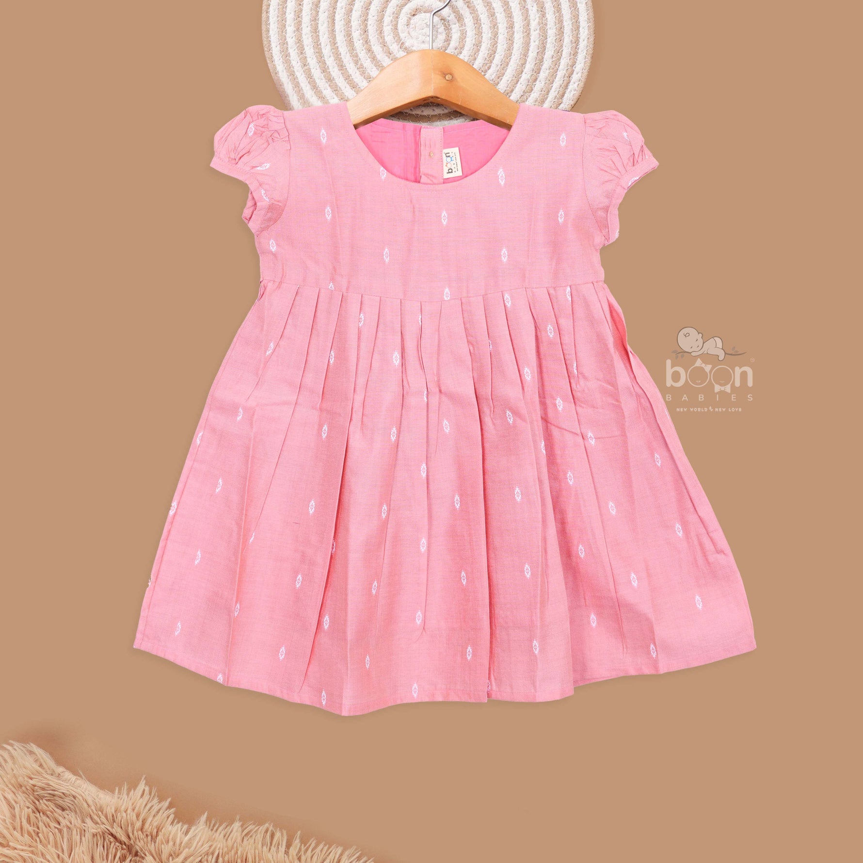 Adorable Pink Ethnic Frock for Girls