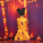 Maroon and Mustard Yellow Traditional Lehenga Set for Girls  Elegant Festive Wear Boon Babies
