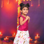 Pink Top with Floral Print Skirt Boon Babies