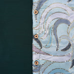 Emerald Green Boys Ethnic Silk Shirt & Dhoti with Embellishments Boon Babies