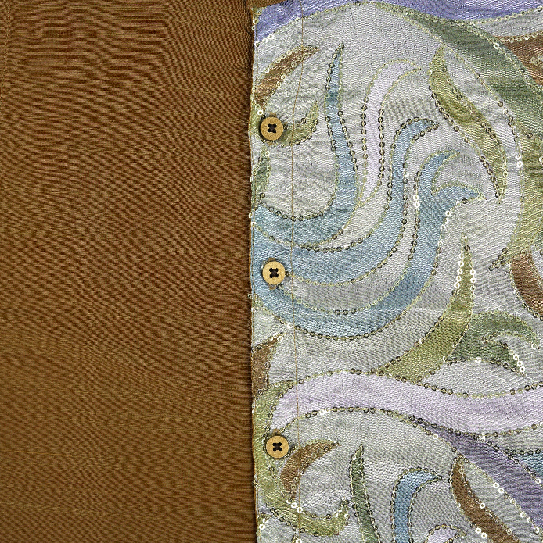 Elegant Brown Boys Ethnic Silk Shirt & Dhoti with Sequined Side Panel Boon Babies