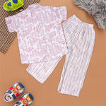 Stylish Paisley Print Shirt and Striped Pants Set Boon Babies