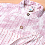 Stylish Paisley Print Shirt and Striped Pants Set Boon Babies