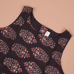 Elegant Black Floral Paisley Cotton Girls CO-ORD SET – Comfortable & Trendy Boon Babies