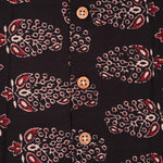 Elegant Black Floral Paisley Cotton Girls CO-ORD SET – Comfortable & Trendy Boon Babies