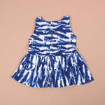Trendy Blue Tie-Dye Cotton Girls CO-ORD SET – Stylish & Comfortable Boon Babies