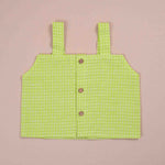 Trendy Lime Green Sleeveless Girls' CO-ORD Set – Cotton Comfort Boon Babies