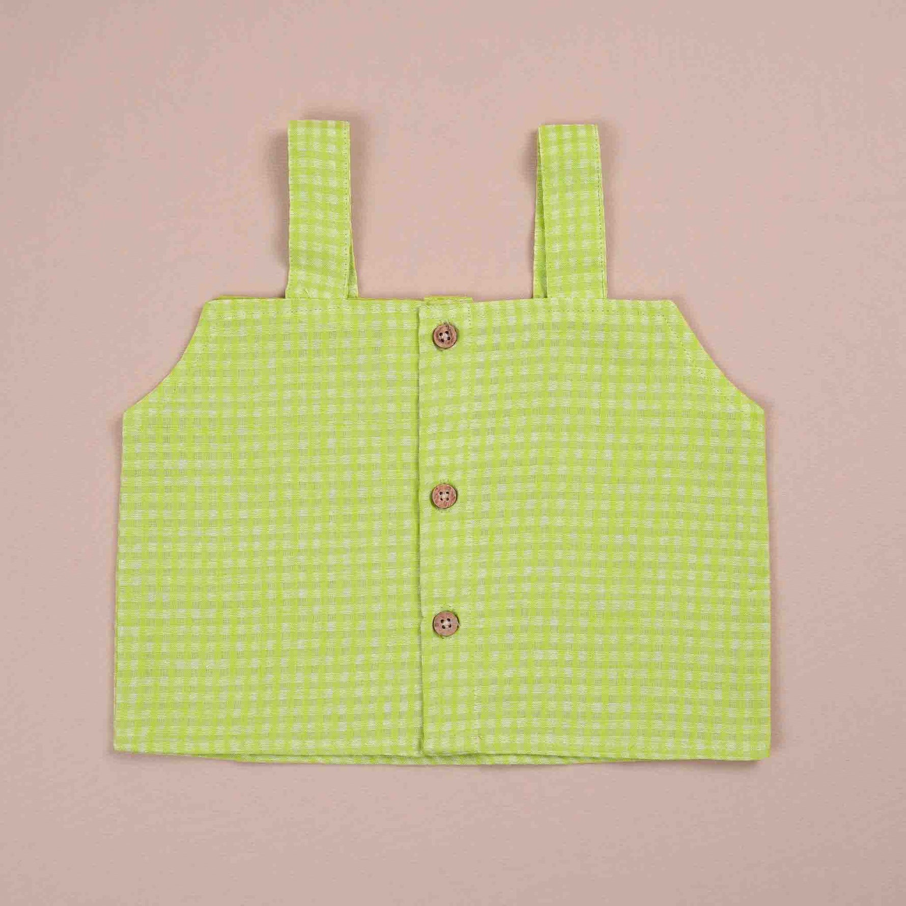 Trendy Lime Green Sleeveless Girls' CO-ORD Set – Cotton Comfort Boon Babies