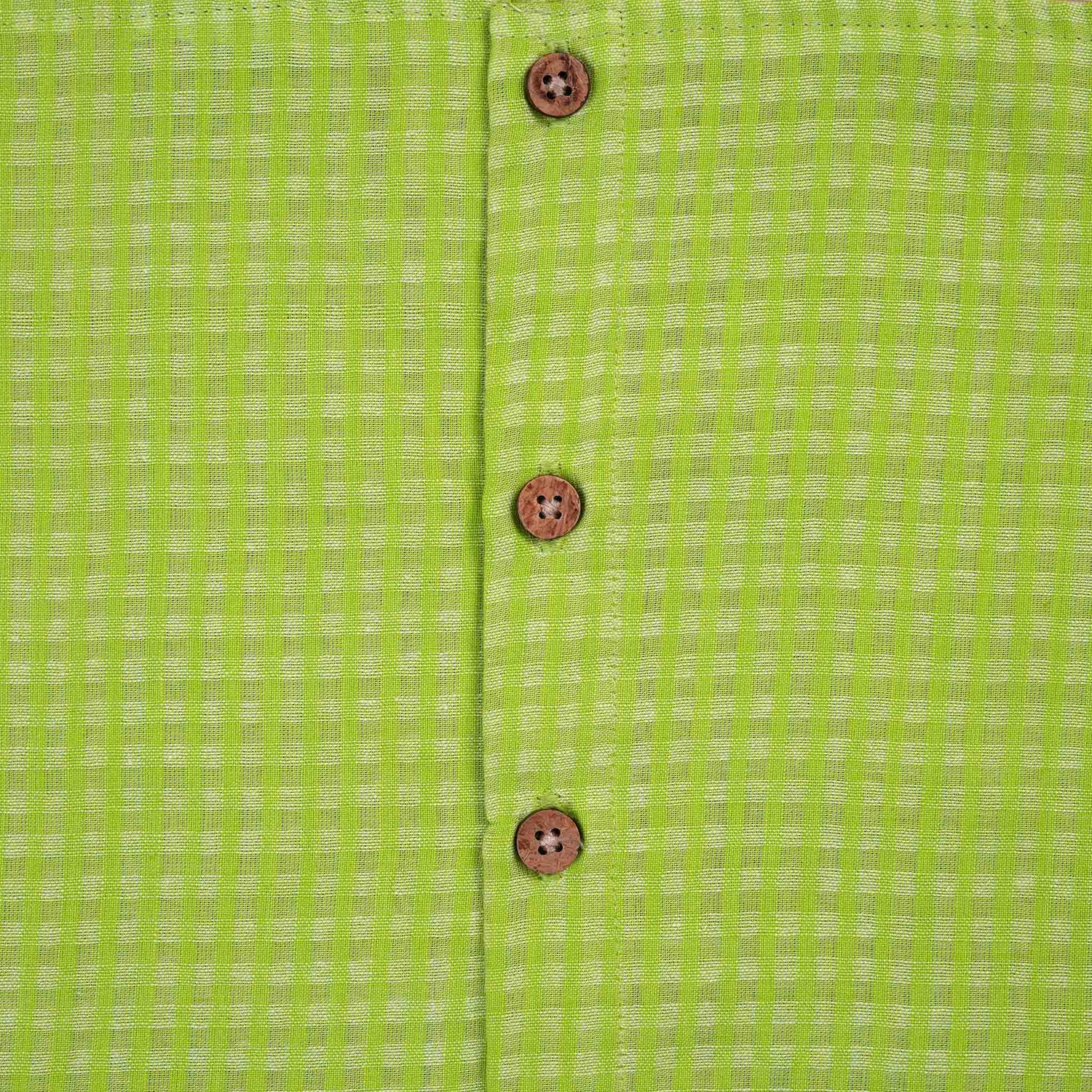 Trendy Lime Green Sleeveless Girls' CO-ORD Set – Cotton Comfort Boon Babies