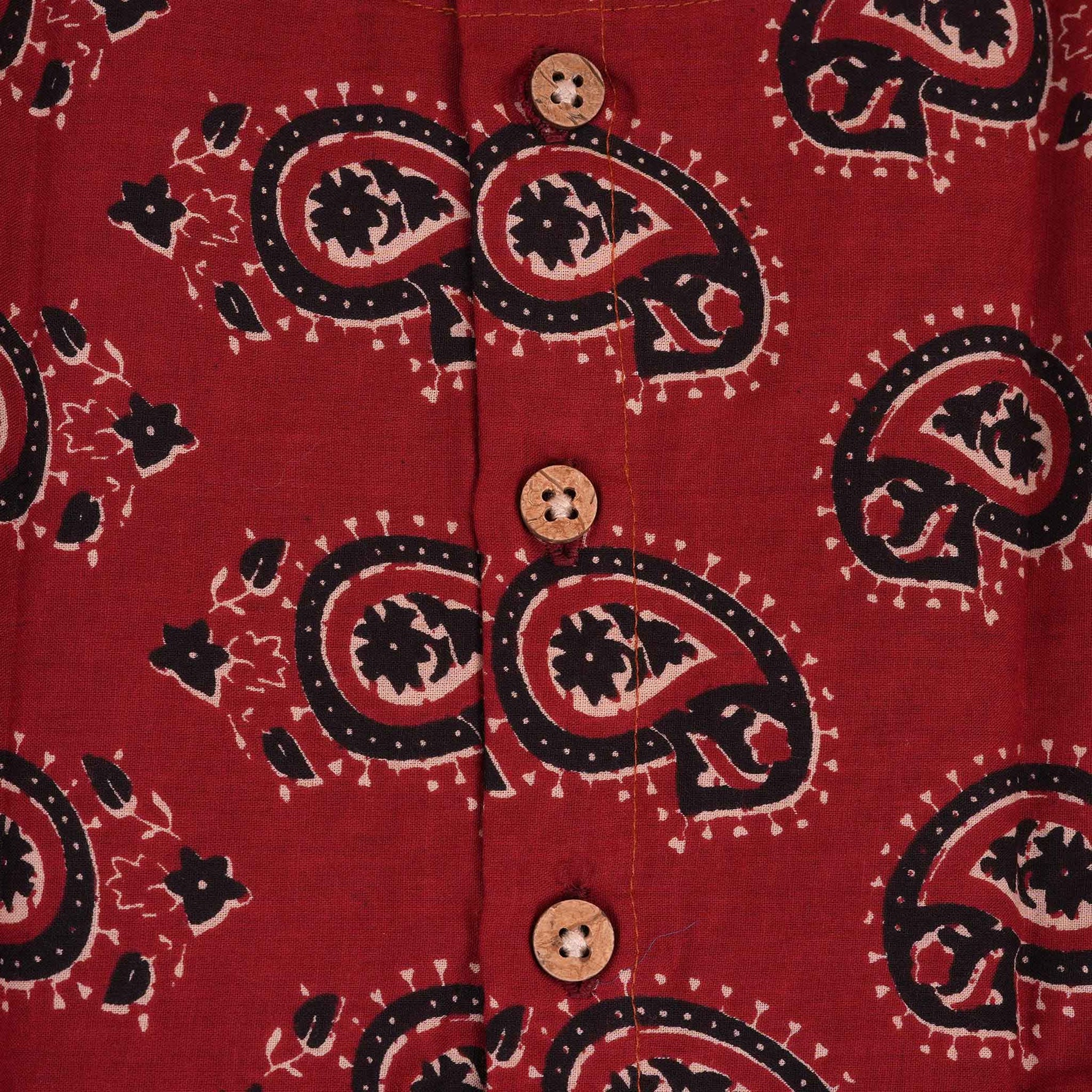 Elegant Maroon Paisley Cotton Girls CO-ORD SET – Trendy & Comfortable Boon Babies