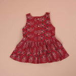Stylish Maroon Paisley Cotton Girls CO-ORD SET – Playful & Elegant Boon Babies