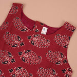 Stylish Maroon Paisley Cotton Girls CO-ORD SET – Playful & Elegant Boon Babies