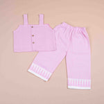 Adorable Pink Sleeveless Girls' CO-ORD Set – Cotton Outfit Boon Babies