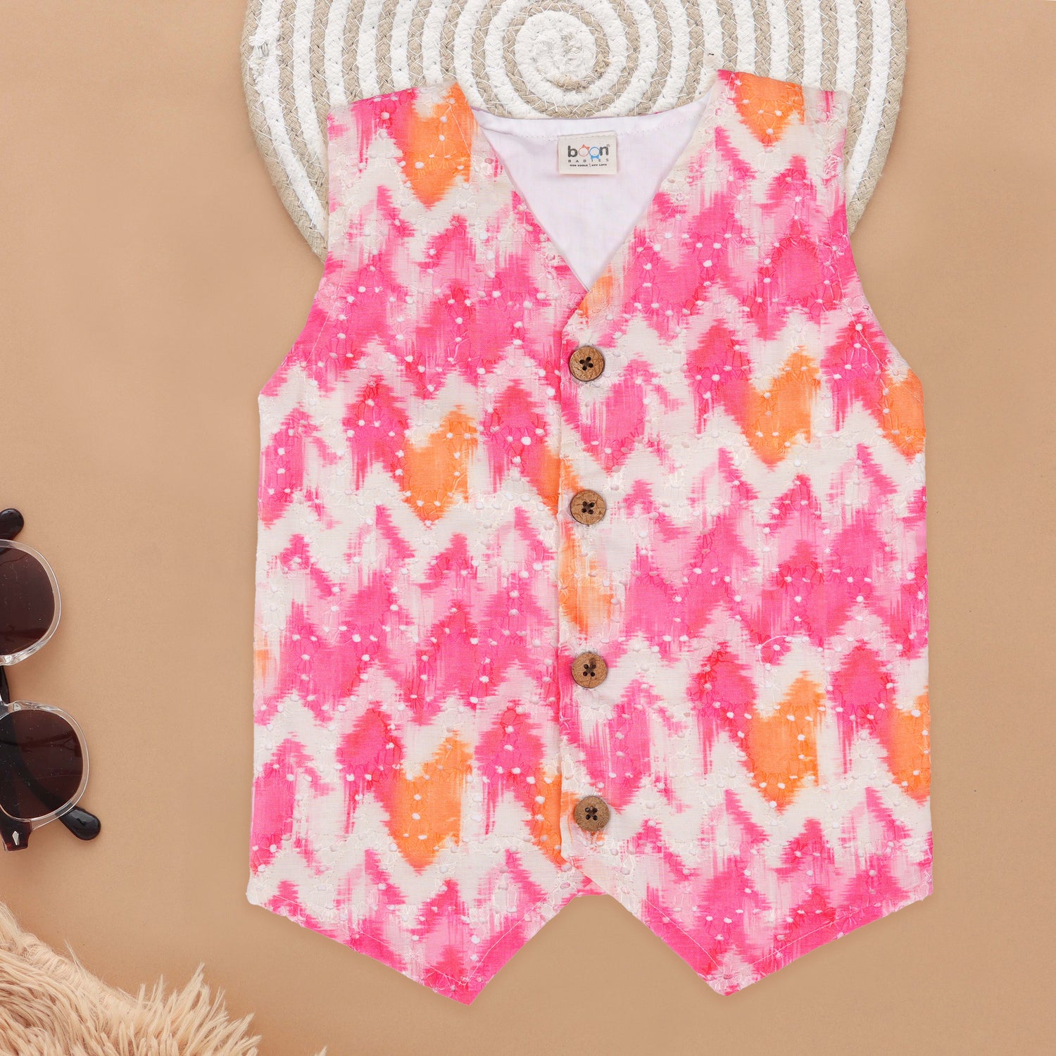 Vibrant Splash Pink Girls' Co-Ord Set Boon Babies