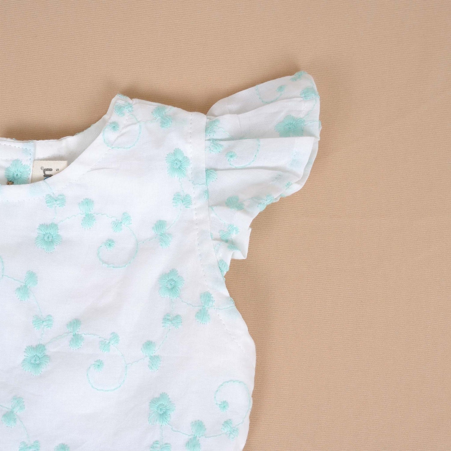 Elegant White Floral Co-ord Set for Girls