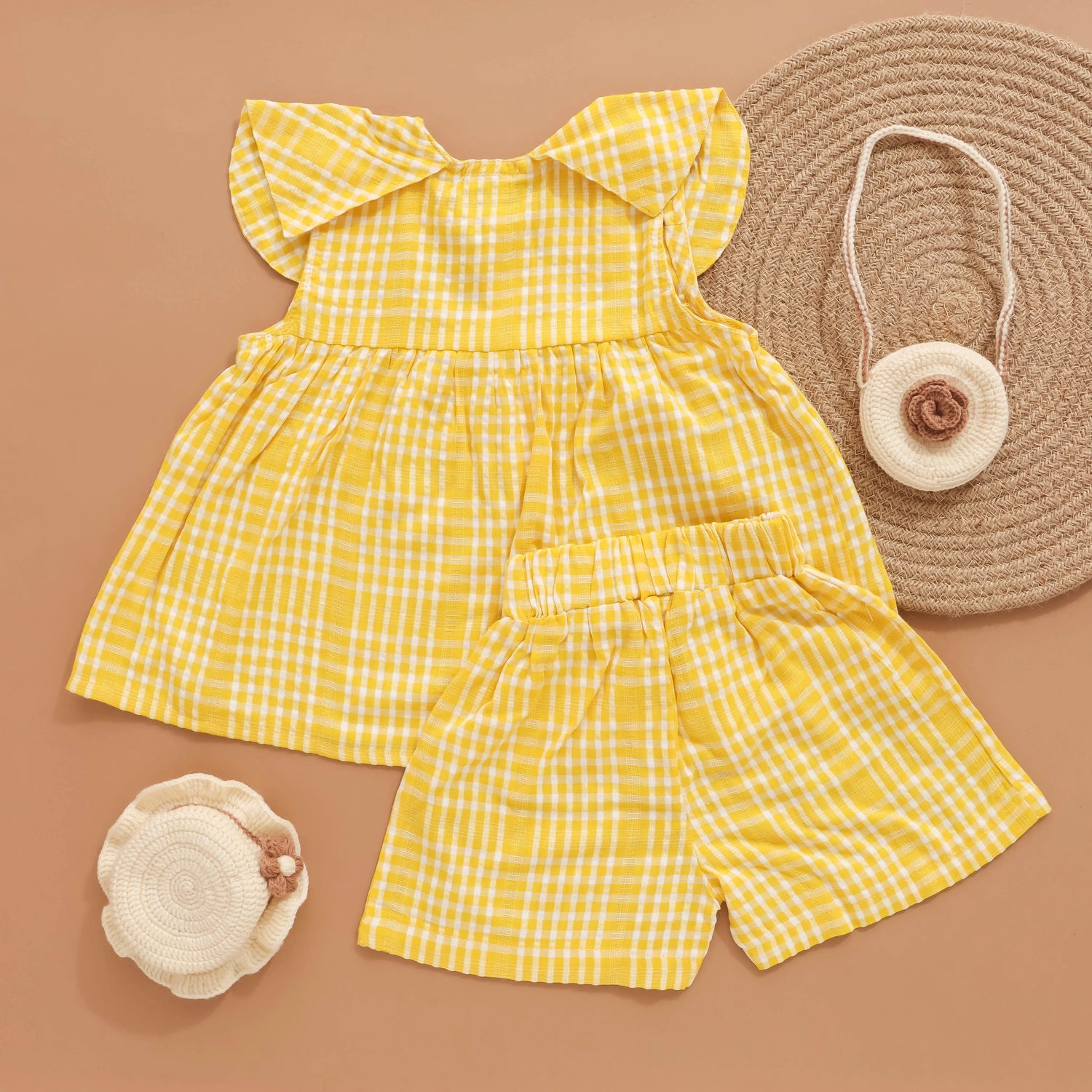 Lemon Check: Playful Gingham Co-Ord Set Boon Babies