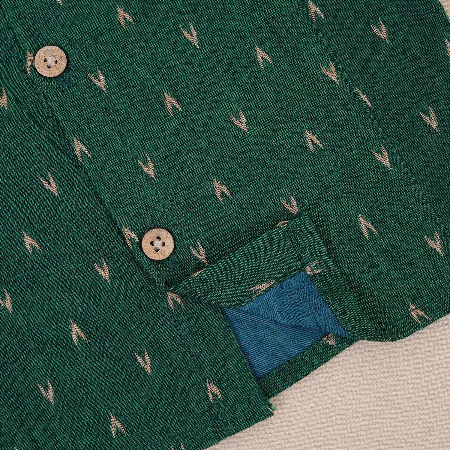 Dark Green Cotton Girls Co-Ord Set - Trendy & Comfortable