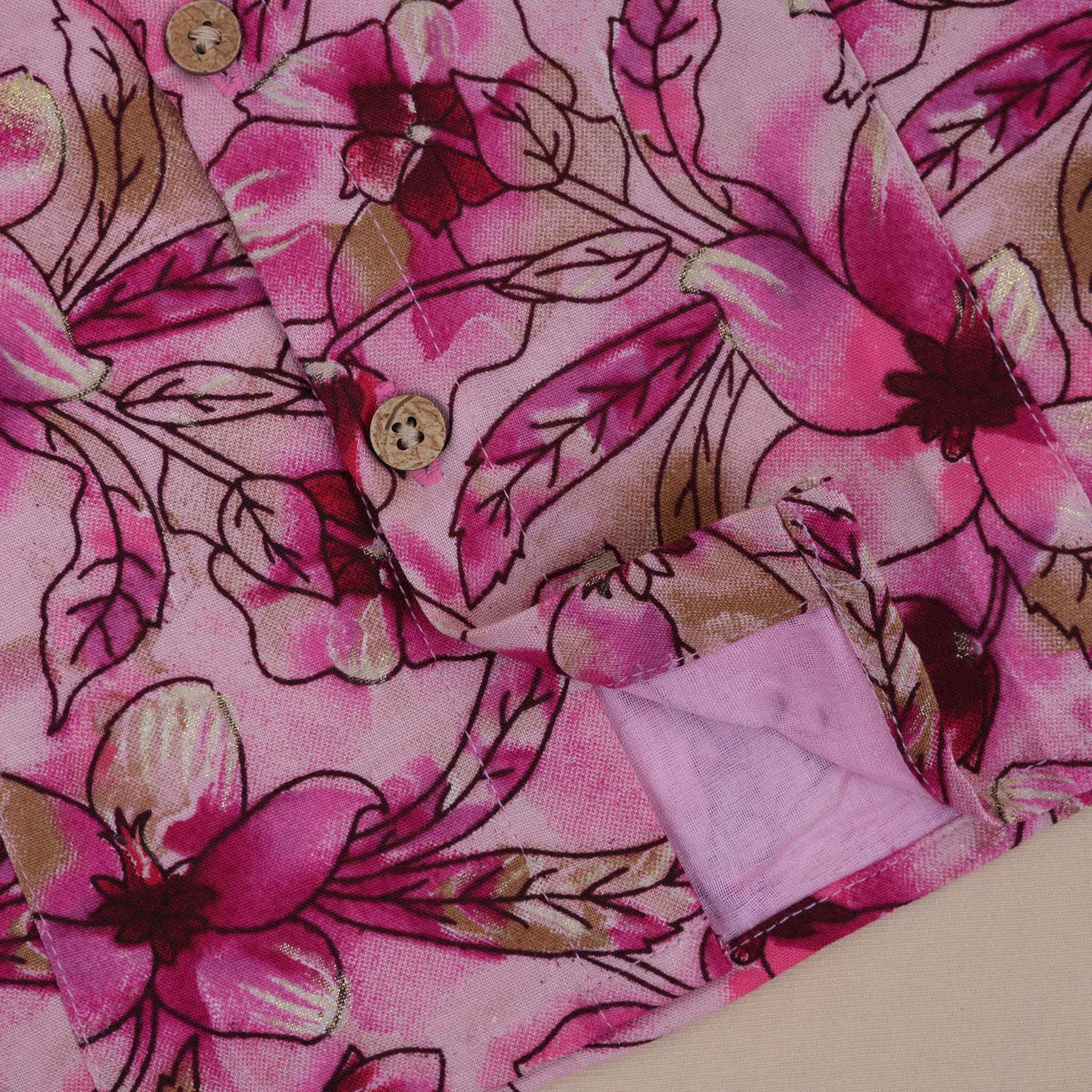 Floral Bliss Girls Co-Ord Set - Pink (Shorts)