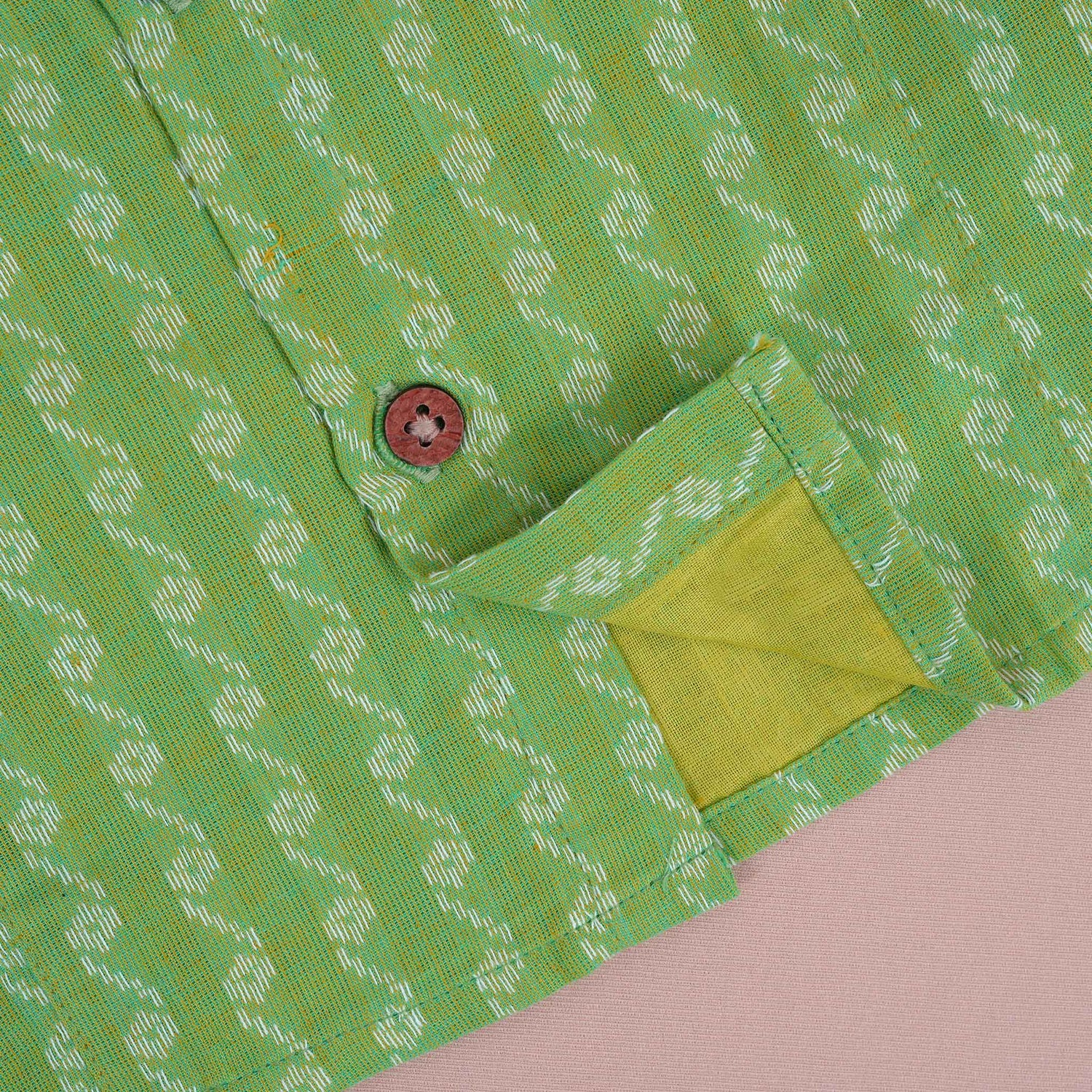 Green Arrow Cotton Girls Co-Ord Set - Playful & Comfortable