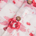 Floral Flounce: Cute Pink Layered Top With Shorts Set Boon Babies