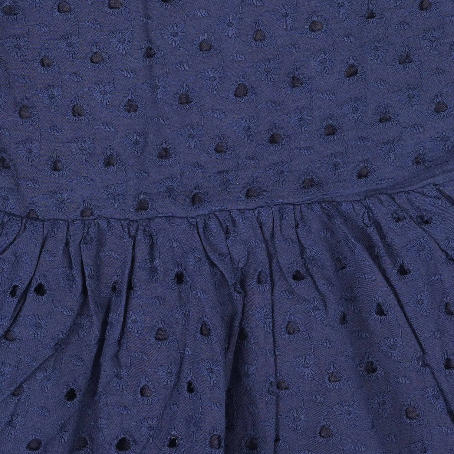 Navy Blue Hakoba Cotton Girls Co-ord Set – Classy & Comfy