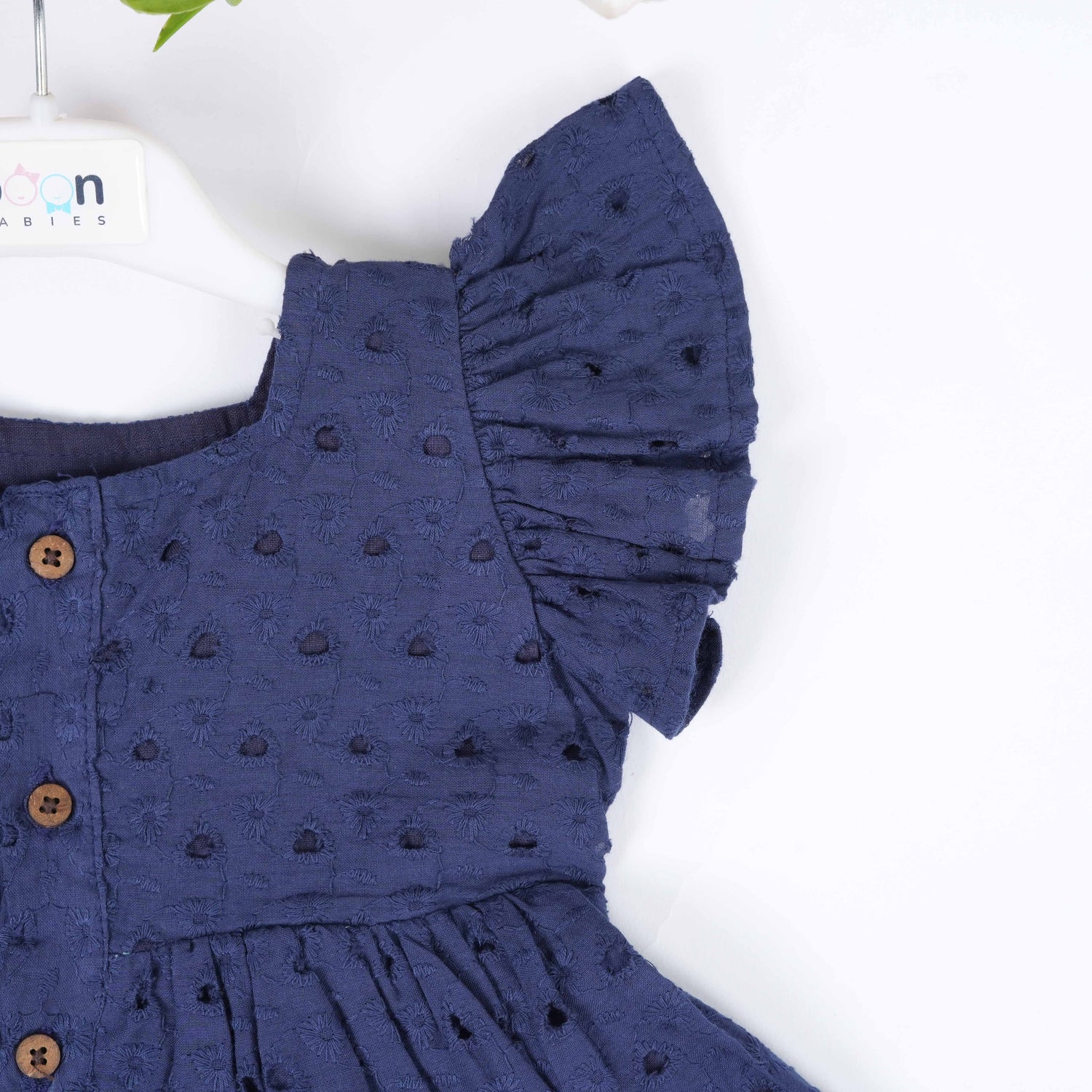 Navy Blue Hakoba Cotton Girls Co-ord Set – Classy & Comfy