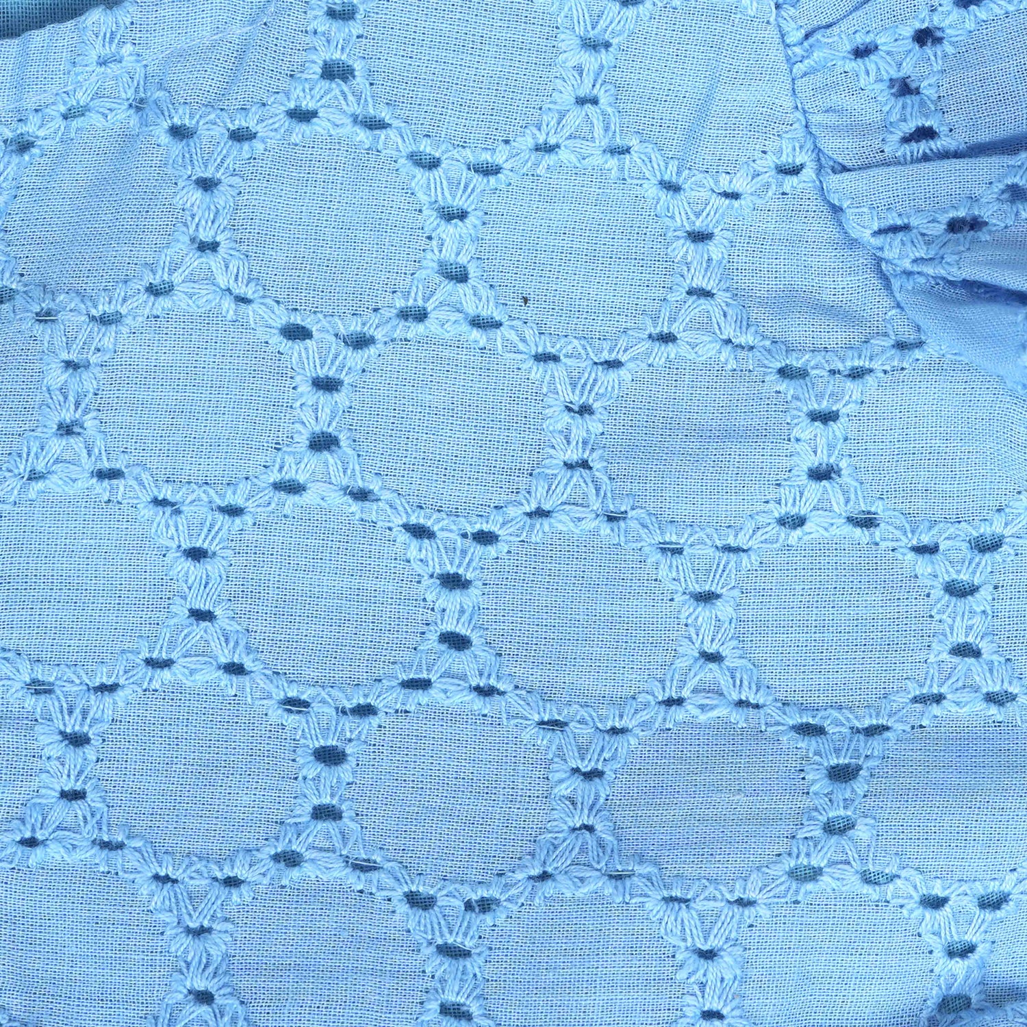 Sky Blue Hakoba Cotton Girls Co-ord Set  Cool, Cute & Comfy