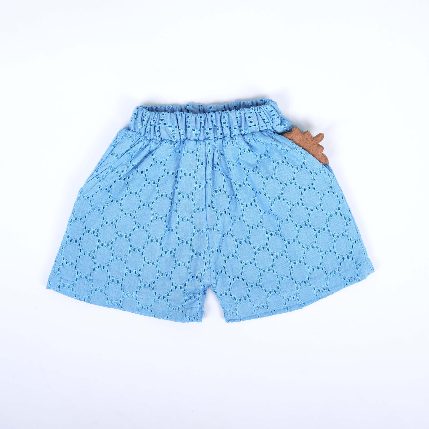 Sky Blue Hakoba Cotton Girls Co-ord Set  Cool, Cute & Comfy
