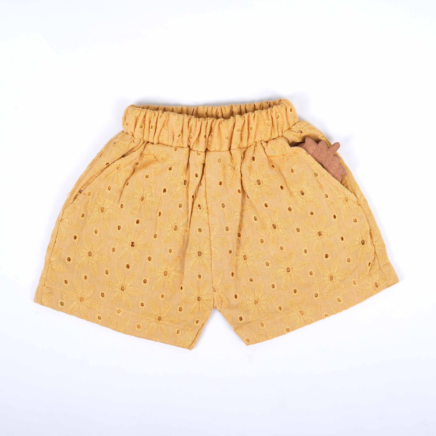 Yellow Hakoba Cotton Girls Co-ord Set – Breezy & Bright