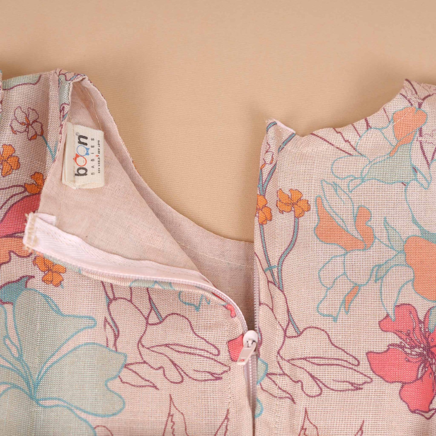 Floral Fantasy Tissue Cotton Maxi Frock for Girls