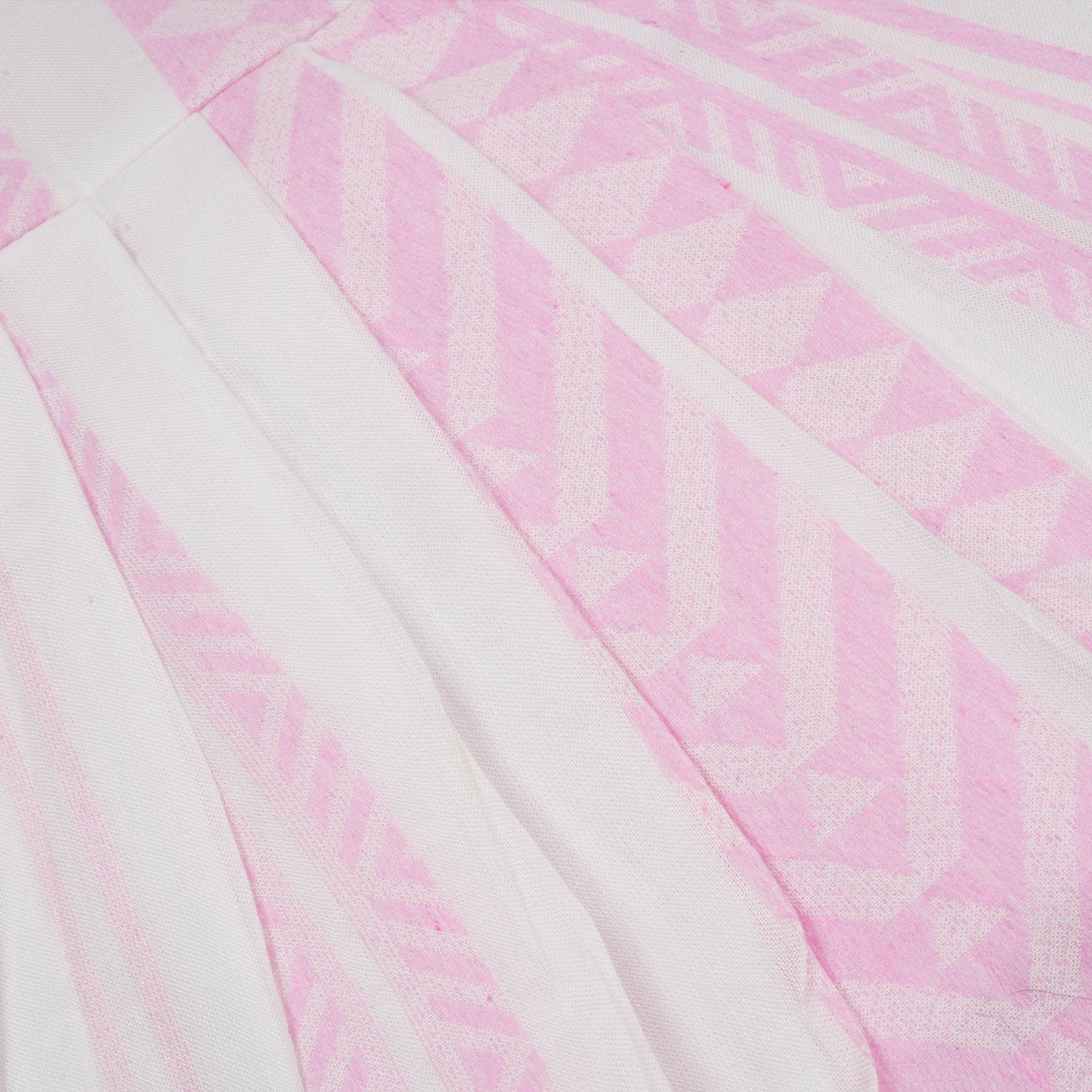 Girls Premium Cotton Casual Bow Frock – Elegant Pink Stripe Pattern