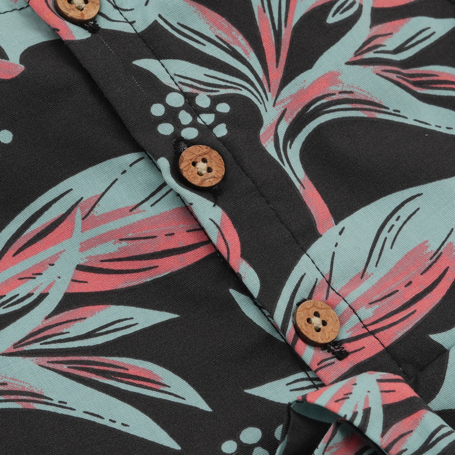 Stylish black cotton frock with floral prints and cap sleeves – comfy wear for girls aged 6M to 5Y.