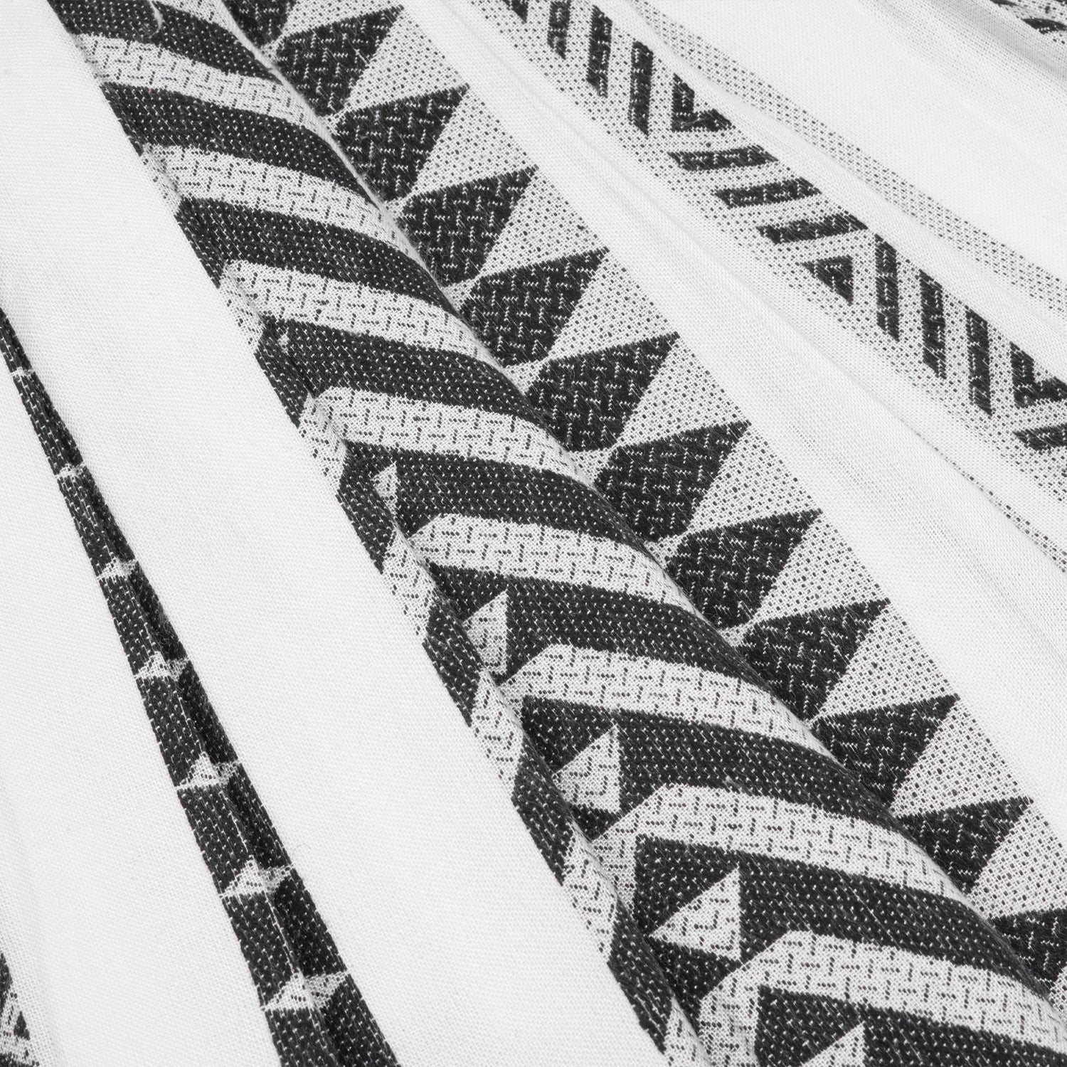 Girls Premium Cotton Casual Bow Frock – Elegant Black & White Stripe Pattern