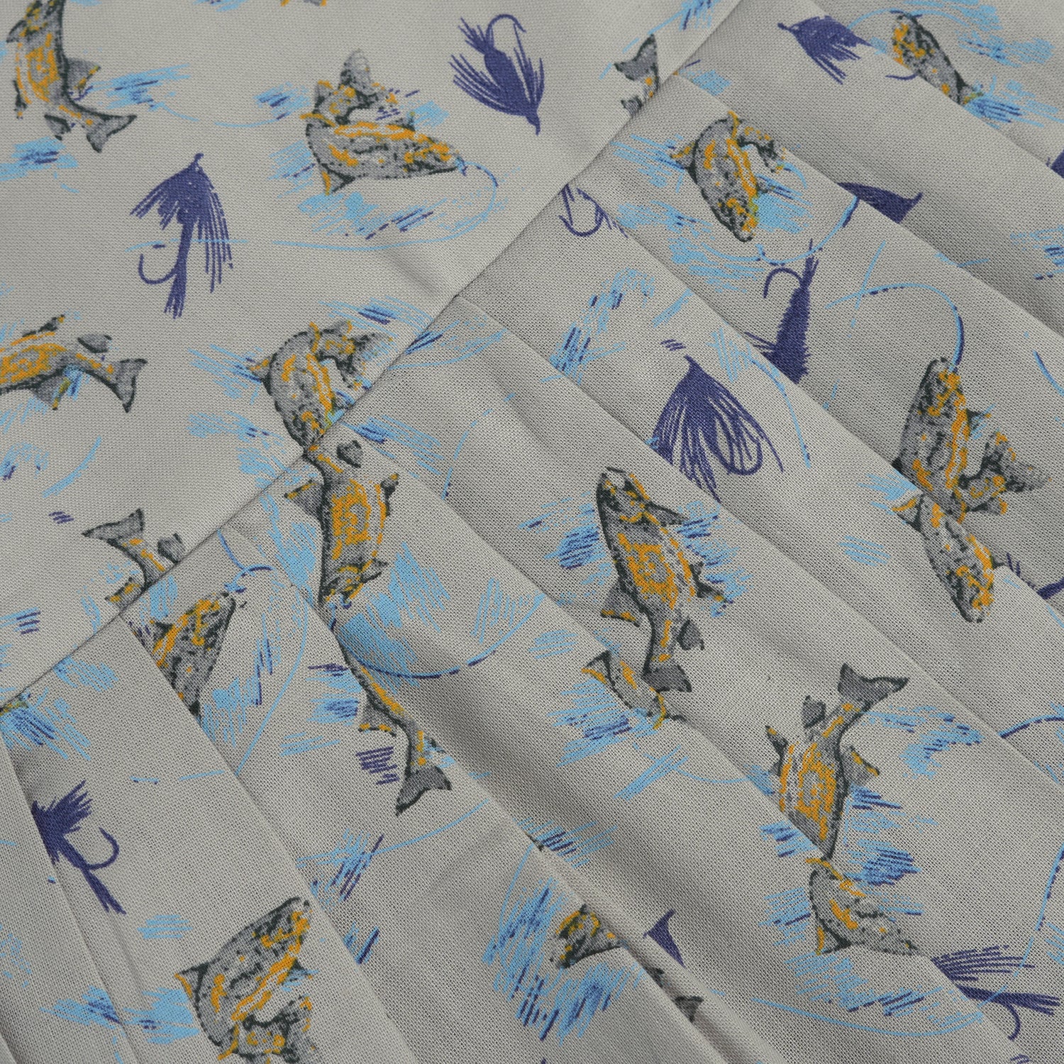 Blue floral cotton frock for girls with ruffle cap sleeves, designed for 6 months to 5 years – from Boon Babies kidswear collection, Coimbatore.
