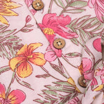 Bright floral cotton frock with cap sleeves for girls aged 6M to 5Y. Light, breathable & picture-perfect!
