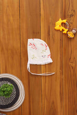 Charming Printed Muslin Cap Set with Mittens and Booties - Adorable Ensemble Boon Babies