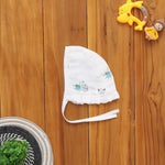 Charming Printed Muslin Cap Set with Mittens and Booties - Adorable Ensemble Boon Babies