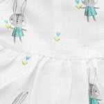 Dreamy Doodles: Cute Patterned Muslin Frock for Infants Boon Babies