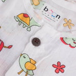 Delightful Printed Muslin Baby Jabla for Everyday Wear Boon Babies