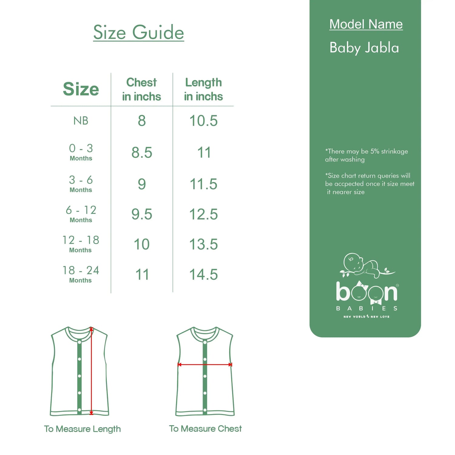 Adorable Green Elephant Boys Jabla Boon Babies